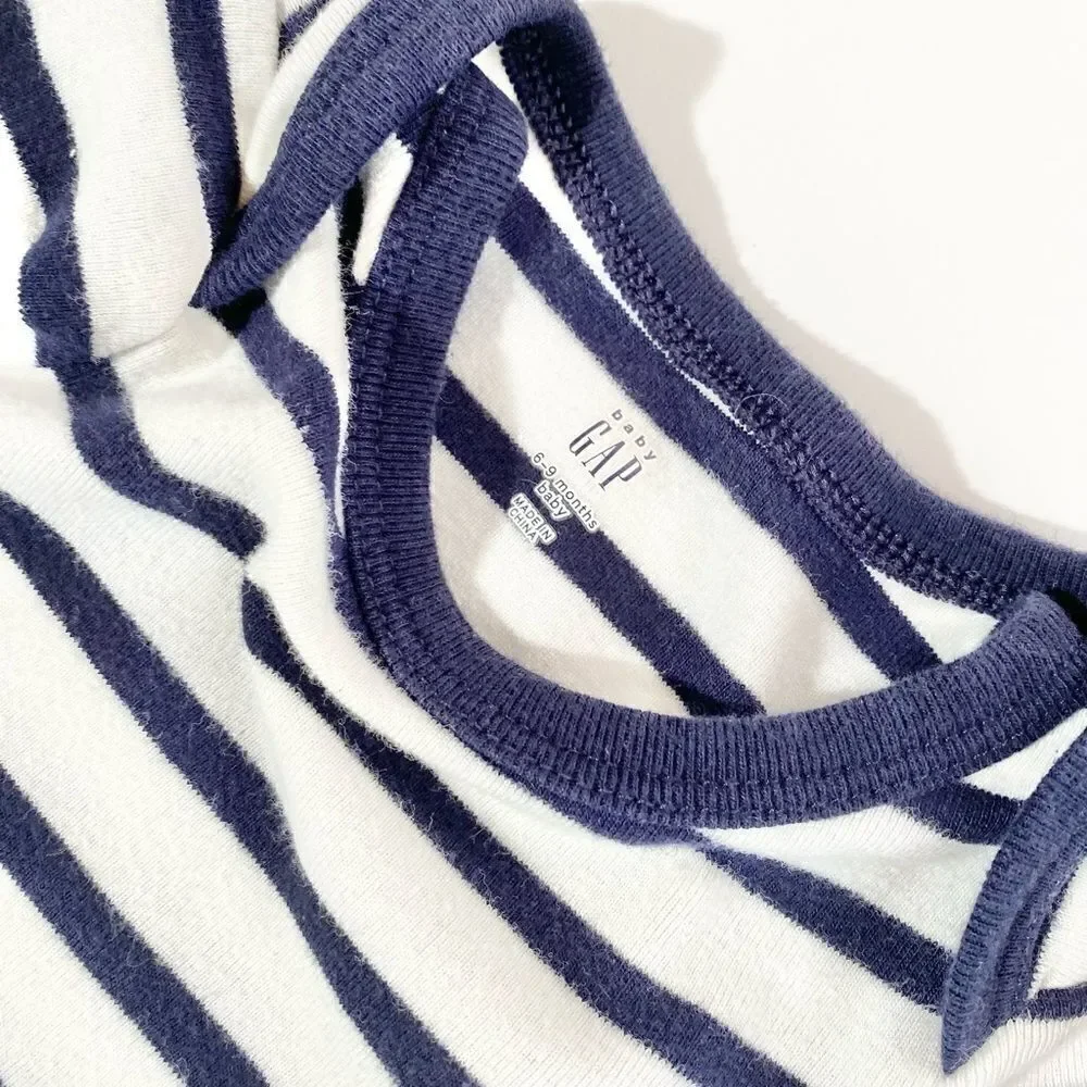 Navy stripe teddy bear onesie by babygap